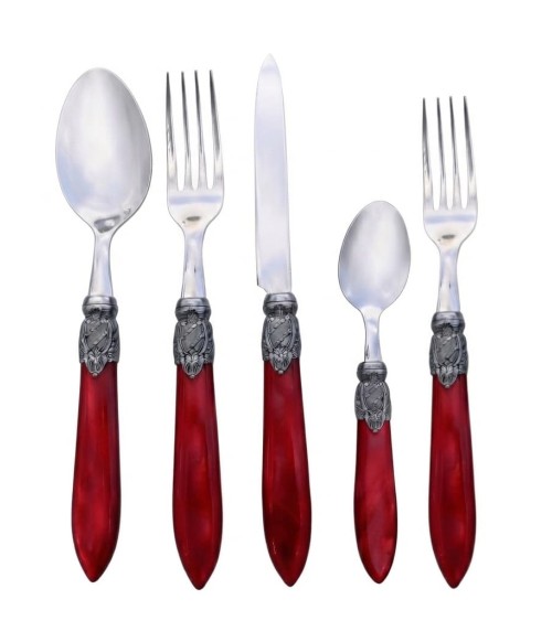 Set Posate Madreperla 30 Pezzi Eluxe by Modalyssa™ Acciaio Inox 18/10 - Made in Italy - 65