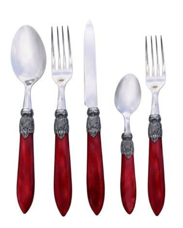 Set Posate Madreperla 30 Pezzi Eluxe by Modalyssa™ Acciaio Inox 18/10 - Made in Italy - 65