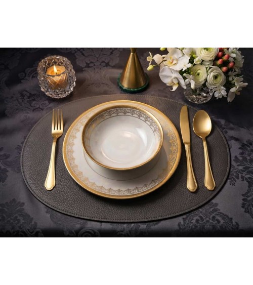30 Pieces Stainless Steel Cutlery Set Vintage Gold - Neva Posateria Creativa -  - 8056600483783