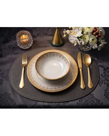 30 Pieces Stainless Steel Cutlery Set Vintage Gold - Neva Posateria Creativa -  - 8056600483783