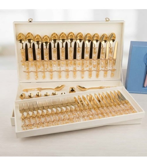 Coffret 75 Couverts de Luxe Luna Oro Rivadossi Sandro | Modalyssa - 3