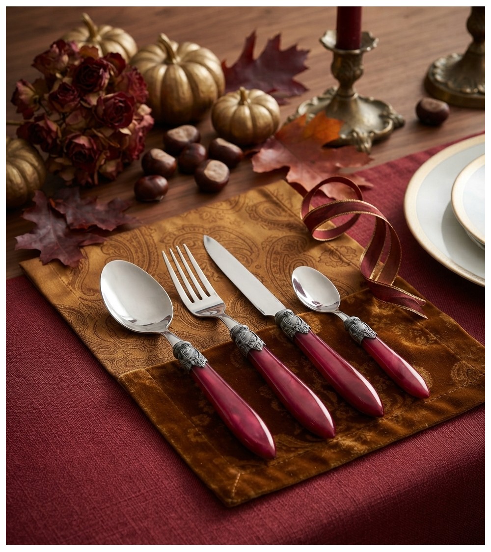 Set 16 Pezzi Posate Colorate Madreprelate Eluxe - Made in Italy - Modalyssa TM - 16