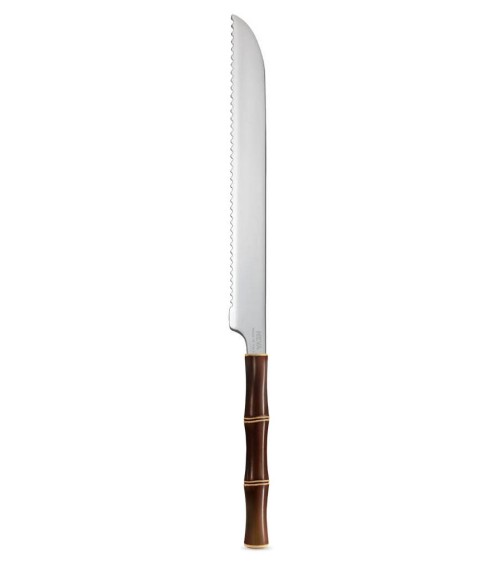 Cake Knife with Bamboo Effect Handle - Neva Posateria Creativa - 3