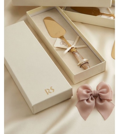 Bomboniera Matrimonio Personalizzata - Pala Torta Laura Oro (Pvd) - Rivadossi Sandro - 15