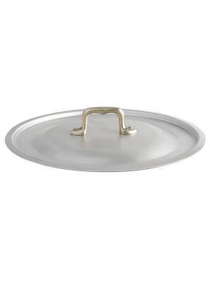 Professional Cylindrical Pan in Aluminum 2 handles with brass lid