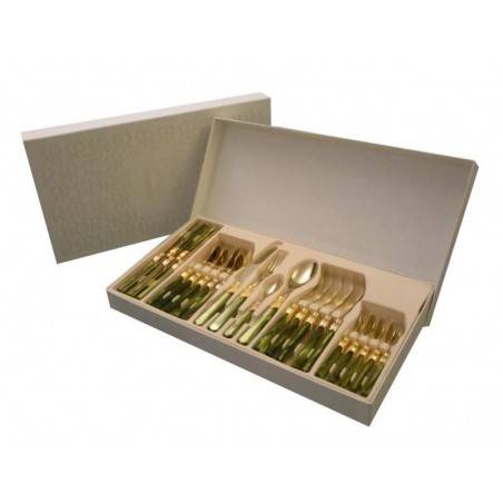 Vittoria Oro - Rivadossi 彩色餐具套装 24 件 -