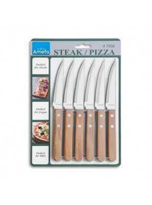 Amefa Pizza-Set - Pizzamesser Steak 6-teilig -