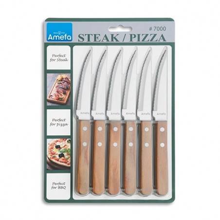 Amefa Pizza-Set - Pizzamesser Steak 6-teilig -