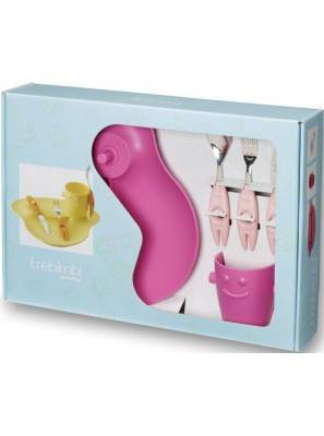 Set 5PZ Kinderpappa - Gericht, Glas und Besteck - Party - Rivadossi -