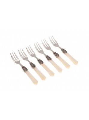 Couverts classiques italiens - Ensemble 6 fourchettes à dessert - Vittoria - 