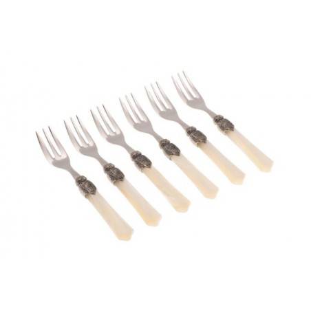 Couverts classiques italiens - Ensemble 6 fourchettes à dessert - Vittoria - 