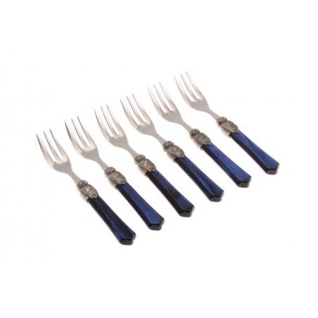 Italienisches Classic Besteck - 6-teiliges Set Dessertgabeln - Vittoria -