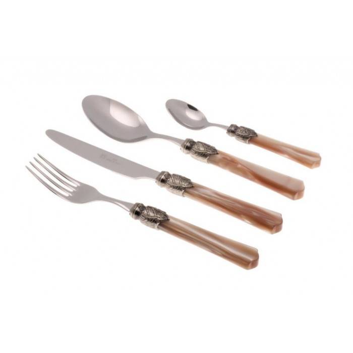 Rivadossi Sandro Service de Couverts Colorés: Set Vittoria 24 Pièces -  Rivadossi Sandro Service de Couverts Colorés: Set Vittoria 24 Pièces -