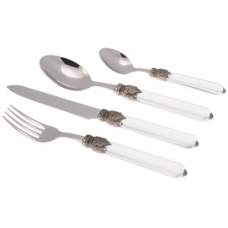 Rivadossi Colored Cutlery - Venice set 24pcs - Transparent -  - 
