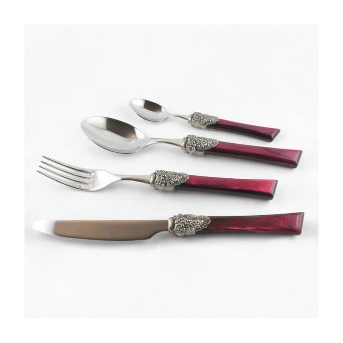 Rivadossi Colored Cutlery Set 24pcs Blue - Syrah -  - 