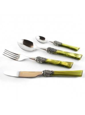 Rivadossi Colored Cutlery Set 24pcs Blue - Syrah - 6