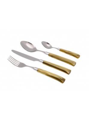 Italian Modern Flatware Giada Set 24 Pieces Pearl Handle -  - 
