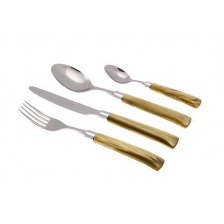 Italian Modern Flatware Giada Set 24 Pieces Pearl Handle -  - 