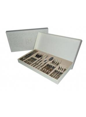 Italian Modern Flatware Giada Set 24 Pieces Pearl Handle -  - 