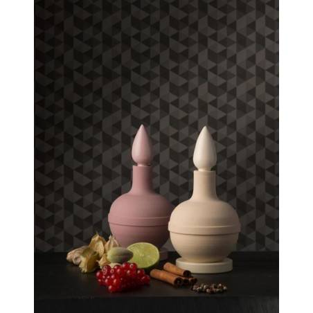 Home Fragrance Diffuser in Ceramic - Belforte - "I Ming Puji" Collection - Light Blue -  - 0656272337155