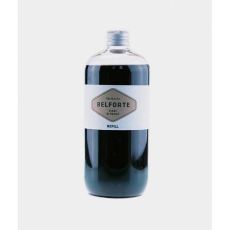 Ricarica fragranze casa per diffusore - Belforte Fragranze Italiane - Made in Italy - Fiori di pesco 500 ml Black