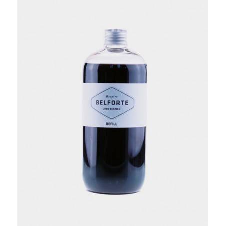 Ricarica fragranze casa per diffusore - Belforte Fragranze Italiane - Made in Italy - Lino bianco 500 ml Black