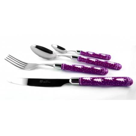 Naif St Claus Rivadossi Christmas Cutlery Set 24 Pieces -  - 