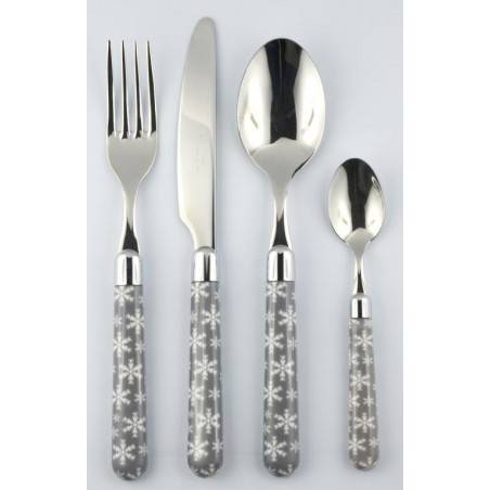 Rivadossi Christmas Cutlery | Naif Ice Set 24 Pieces The Best Prices -  - 