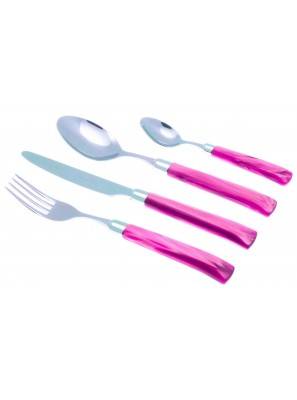 Italian Modern Flatware Giada Set 24 Pieces Pearl Handle -  - 