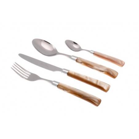 Modern Cutlery Jade: Set 24 Pieces Pearled Handle - 4