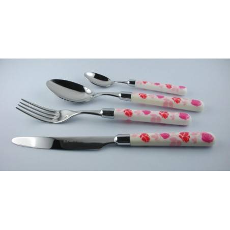 Naif Rose - Set 24pc Colored Cutlery Rivadossi -  - 