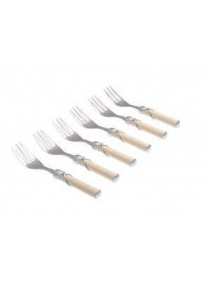 Forchettina Dolce Fiocco Set 6pz Rivadossi Made In Italy - 