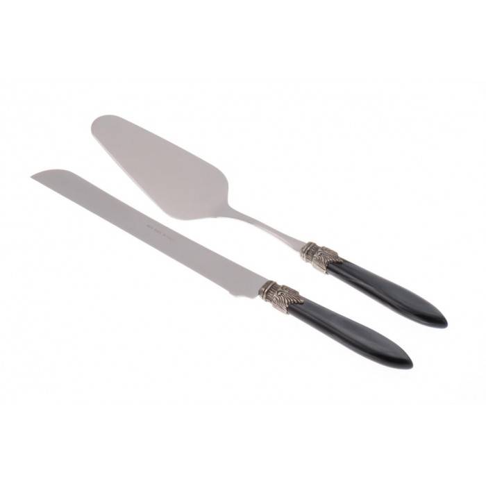 Laura Besteckset 2-tlg. Schaufel und Kuchenmesser - Perlmuttgriff Rivadossi - 