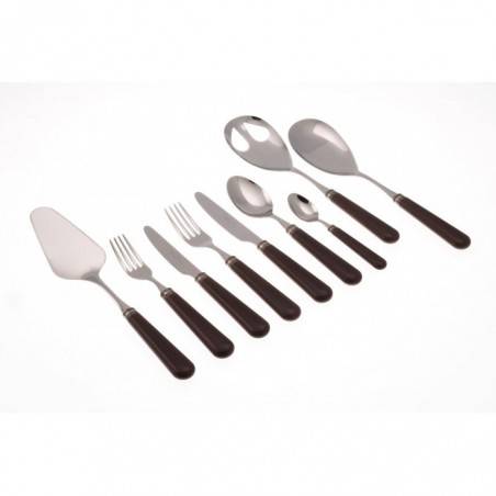 餐具：Mistral 钢制餐具 Rivadossi 套装 75 件棕色 -