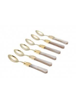 Rivadossi Vittoria Oro 餐具套装 6 件 咖啡勺 -