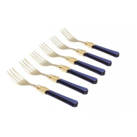 Rivadossi Vittoria Oro 餐具套装 6 件套甜叉 -