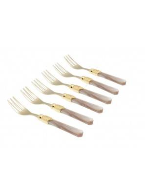 Rivadossi Vittoria Oro Cutlery Set 6 pieces Sweet Fork -  - 