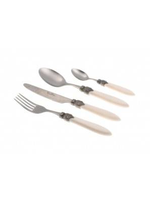 Rivadossi Laura Antique Cutlery Set 24 Pieces Stainless Steel -  - 