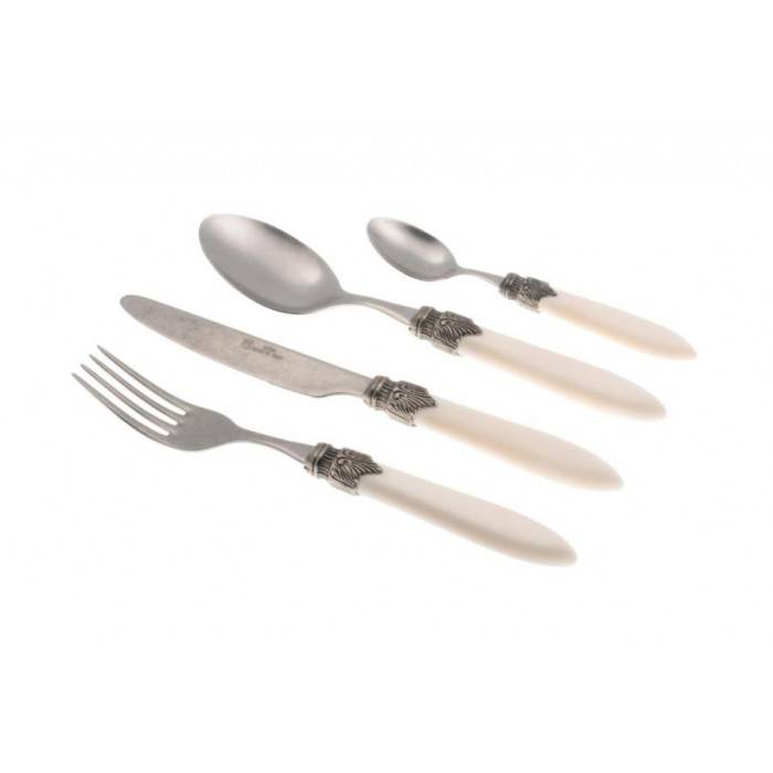 Rivadossi Laura Antique Cutlery Set 24 Pieces Stainless Steel -  - 