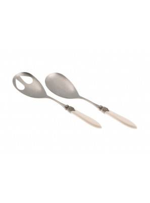 Rivadossi Set 2 Pieces Salad Set Laura Antique Stainless Steel -  - 