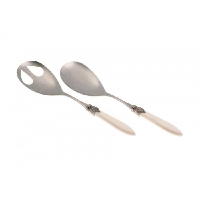 Rivadossi Set 2-teiliges Salatbesteck Laura Antique Stainless Steel - 