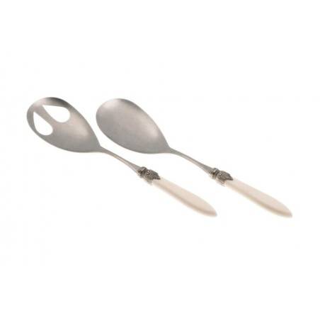 Rivadossi Set 2 pièces Salade Set Laura Antique en acier inoxydable - 