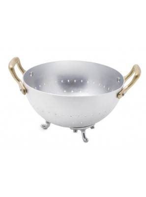 带两个黄铜手柄的铝滤锅 - Rivadossi Sandro - 意大利制造 -