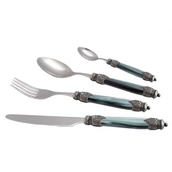 4er Set Rivadossi Besteck aus Stahl - Arianna -  4er Set Rivadossi Besteck aus Stahl - Arianna -