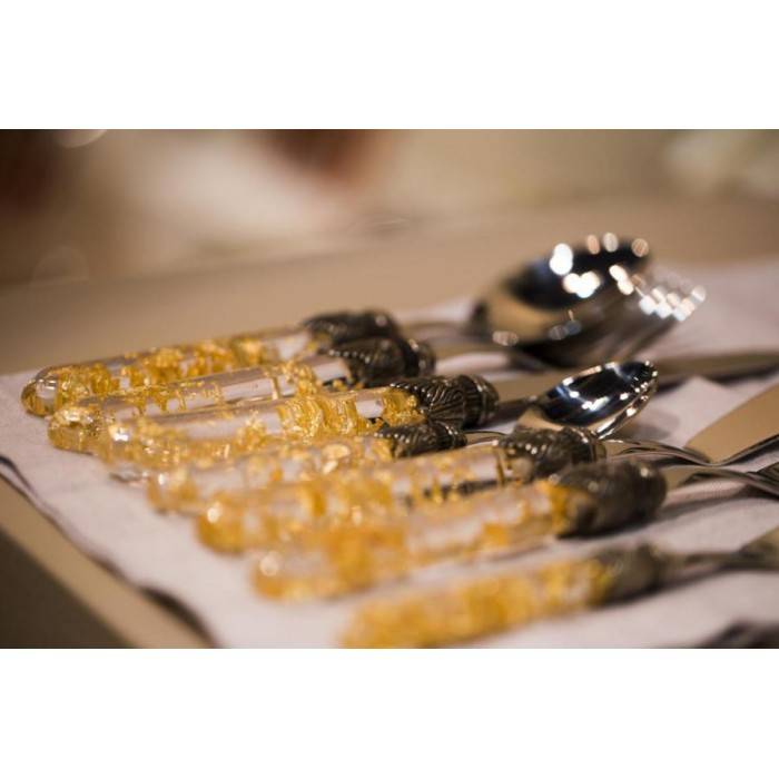 Luna 餐具套装 75 件 Rivadossi 餐具 18/10 不锈钢 -