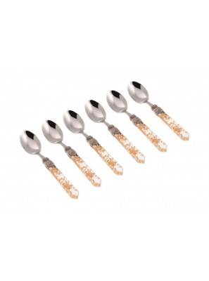 Rivadossi Luna cutlery set 6 pieces Coffee Spoon 18/10 Stainless Steel -  - 