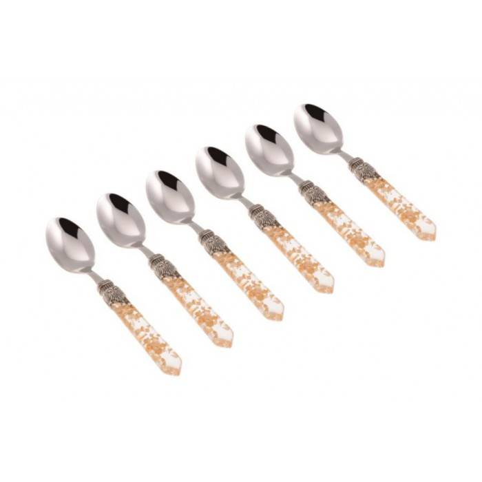 Rivadossi Luna cutlery set 6 pieces Coffee spoon 18/10 stainless steel - 
