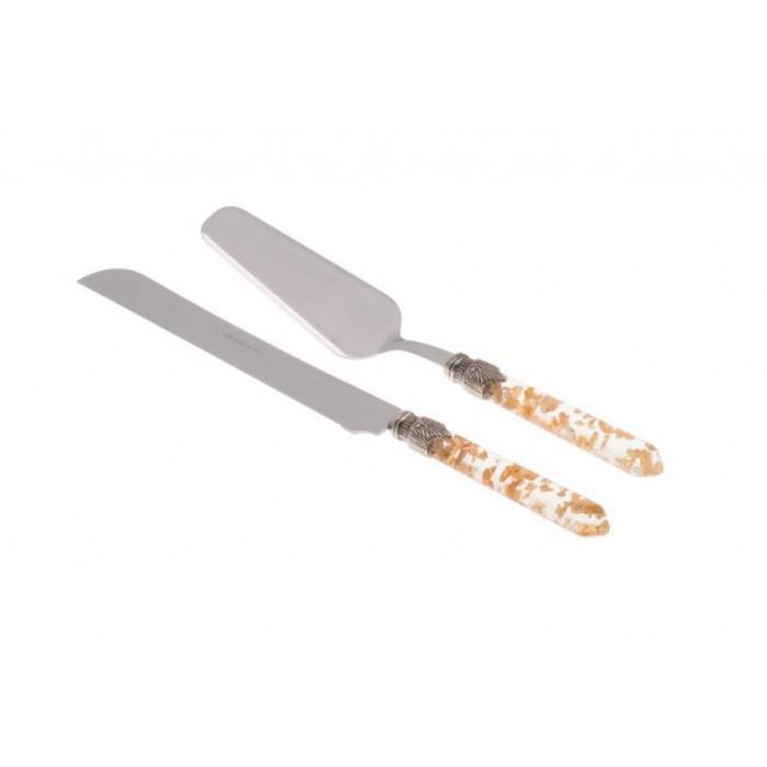 Luna Luxury Cutlery - Set 2 Sweet Pieces - Pelle à gâteau et couteau Rivadossi - 1