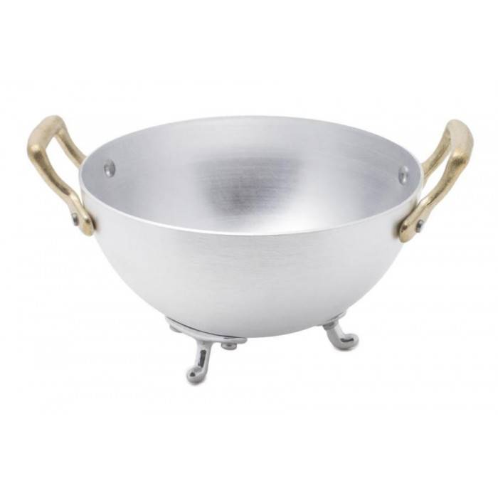 Aluminum Tureen with two Brass Handles - Rivadossi Sandro - Made in Italy -  - 
