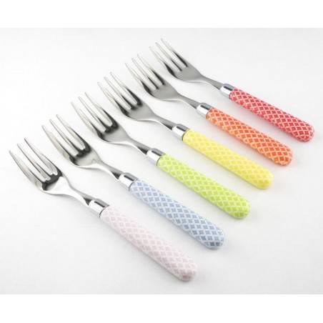 Rivadossi 餐具：Naif Damasco 甜叉 -